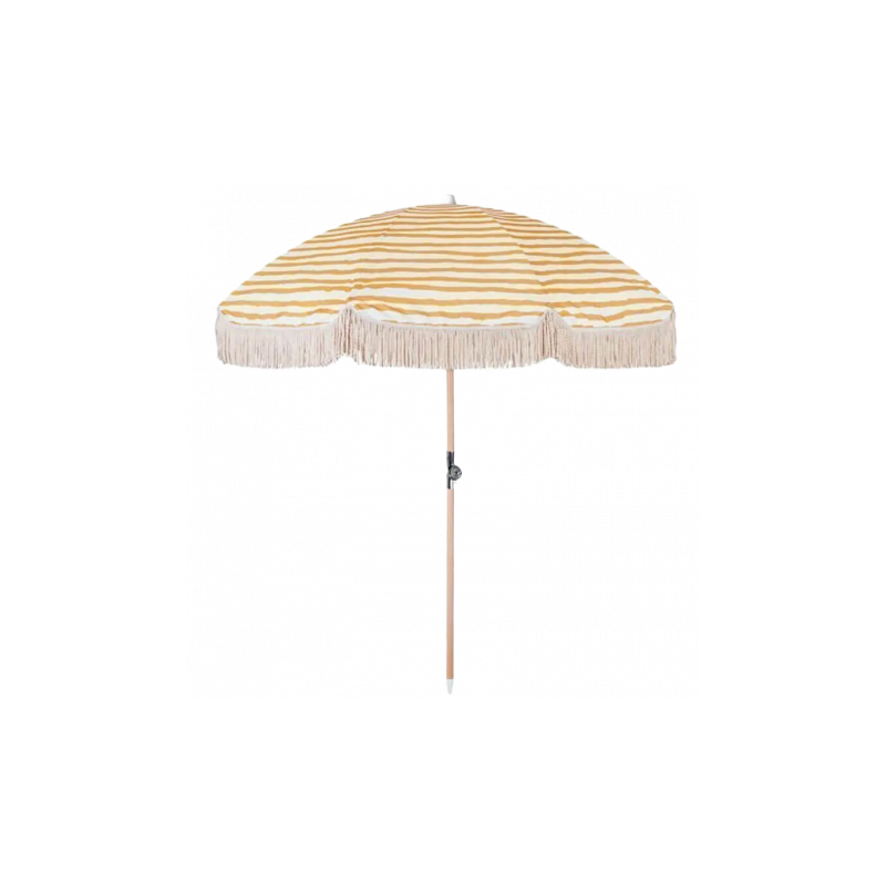 PARASOL DE PLAGE JAUNE ET BLANC - DISSANE Justine