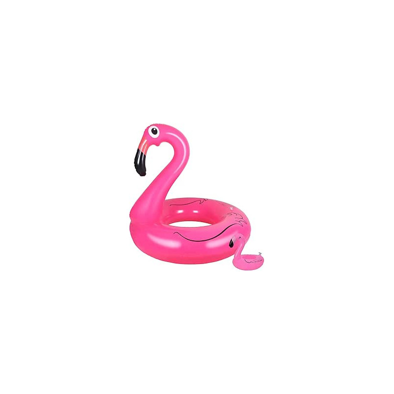 Boué Gonflabe Flamant Rose pour Piscine Adulte, 107cm, 0.35mm